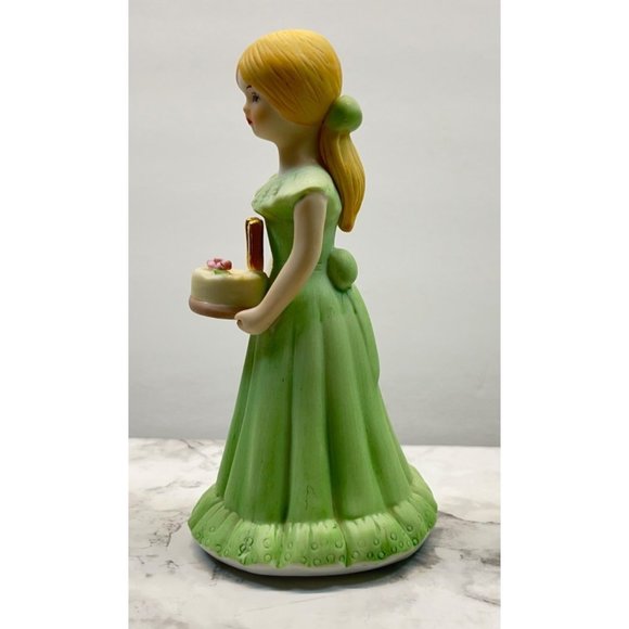 Growing Up Birthday Girls Age 11 Porcelain Blonde Figurine 1981 Enesco - Picture 5 of 8